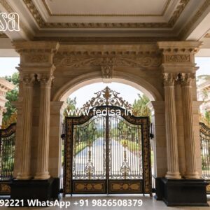 Main Gate Wall Design For Home, Entrance Steel Gate Design Ms Gate Fabrication | Entrance Gates Design