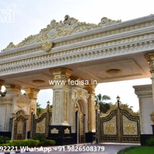 Compound Grill Design, Front Sliding Gate Designs For Houses Ms Gate Fabrication | Entrance Gates Design