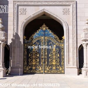Gate Post Design, Compound Wall Door Design Ms Gate Fabrication | Entrance Gates Design