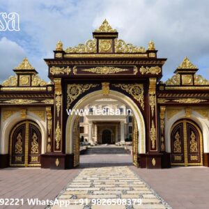 Main Gate Wall Design For Home, Main Gate Design In Square Pipe Ms Gate Fabrication | Entrance Gates Design