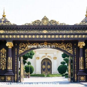 Modern Iron Gate Design, Main Gate Design For Farmhouse Ms Gate Fabrication | Entrance Gates Design