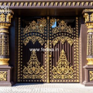 Gate Roof Design, Beautiful Iron Gate Design Ms Gate Fabrication | Entrance Gates Design