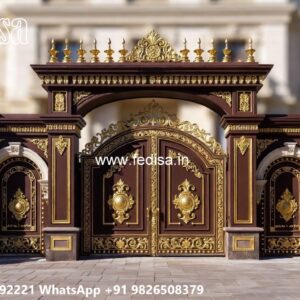 Main Gate Wall Design For Home, Gate Design Sheet Ms Gate Fabrication | Entrance Gates Design