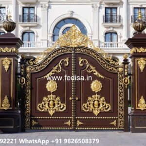 Gate Roof Design, Rolling Main Gate Design Ms Gate Fabrication | Entrance Gates Design