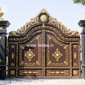 Main Gate Wall Design For Home, Compound Wall Single Gate Design Ms Gate Fabrication | Entrance Gates Design