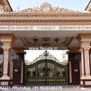 Gate Post Design, Door Steel Gate Design Ms Gate Fabrication | Entrance Gates Design