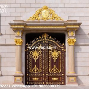 Main Gate Wall Design For Home, Double Entry Gate Ms Gate Fabrication | Entrance Gates Design