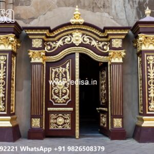 Gate Roof Design, Stainless Steel Door Gate Design Ms Gate Fabrication | Entrance Gates Design