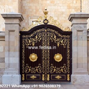 Grill Gate Colour, Steel Gate Design Ms Gate Fabrication | Entrance Gates Design
