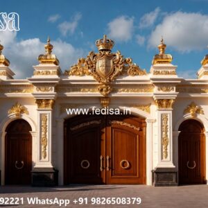 Wooden Gate Design For Home, Sliding Gate Design Ms Gate Fabrication | Entrance Gates Design