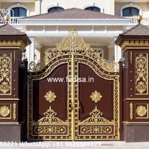 Wooden Gate Design For Home, Steel Ke Gate Ms Gate Fabrication | Entrance Gates Design