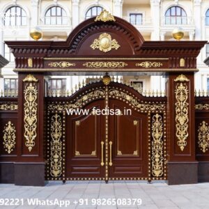 Wooden Gate Design For Home, Sliding Gate Design For Home Ms Gate Fabrication | Entrance Gates Design