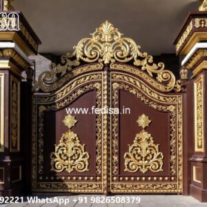 Iron Main Gate Design 2033, Main Gate Wall Design For Home Ms Gate Fabrication | Entrance Gates Design