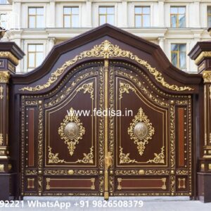 Wooden Gate Design For Home, Gate Sheet Design Ms Gate Fabrication | Entrance Gates Design