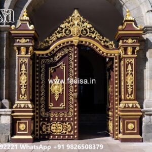 Iron Main Gate Design 2040, Sheet Gate Design Ms Gate Fabrication | Entrance Gates Design
