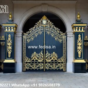 Wooden Gate Design For Home, Plain Sheet Gate Design Ms Gate Fabrication | Entrance Gates Design