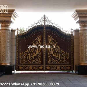 Gi Gate Design, Simple Iron Gate Designs For Homes Ms Gate Fabrication | Entrance Gates Design