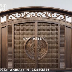 Wooden Gate Design For Home, Steel Gate Design For Main Gate Ms Gate Fabrication | Entrance Gates Design