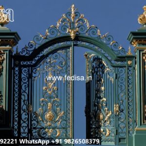 Grill Gate Colour, Iron Single Gate Design Ms Gate Fabrication | Entrance Gates Design
