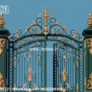 Iron Main Gate Design 2055, Steel Gate Ka Design Ms Gate Fabrication | Entrance Gates Design