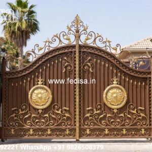 Wooden Gate Design For Home, Shop Gate Design Ms Gate Fabrication | Entrance Gates Design
