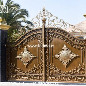 Iron Main Gate Design 2058, Residential Gate Design Ms Gate Fabrication | Entrance Gates Design