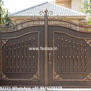 Grill Gate Colour, Laser Cutting Compound Gate Ms Gate Fabrication | Entrance Gates Design