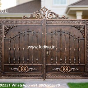 Wooden Gate Design For Home, Sliding Fence Gate Design Ms Gate Fabrication | Entrance Gates Design