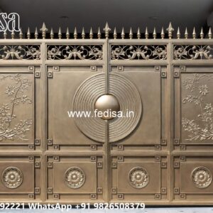 Iron Main Gate Design 2065, Lightweight Main Gate Design Ms Gate Fabrication | Entrance Gates Design