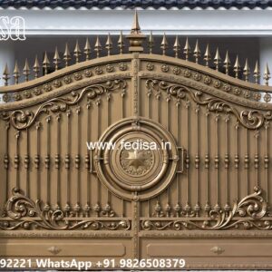 Wooden Gate Design For Home, Grill Gate Colour Design Ms Gate Fabrication | Entrance Gates Design