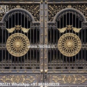 Grill Gate Colour, Steel Maharaja Gate Ms Gate Fabrication | Entrance Gates Design