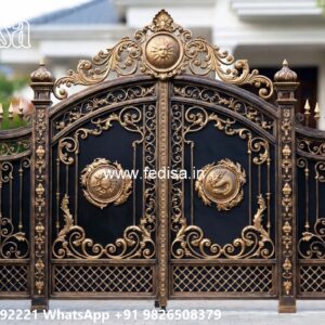 Wooden Gate Design For Home, Simple Gate Ka Design Ms Gate Fabrication | Entrance Gates Design