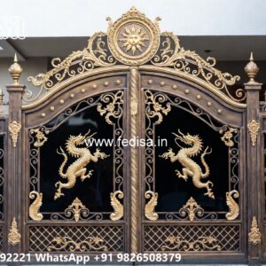 Factory Gate Design, Front Wall Grill Design Ms Gate Fabrication | Entrance Gates Design