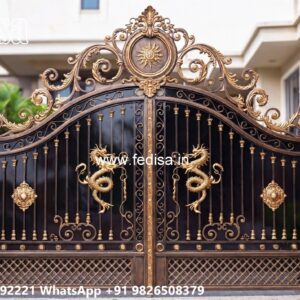 Iron Main Gate Design 2087, Gate Design Simple Home Ms Gate Fabrication | Entrance Gates Design