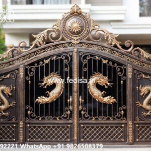 Grill Gate Colour, Gate Design Laser Cutting Ms Gate Fabrication | Entrance Gates Design