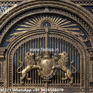 Iron Main Gate Design 2096, Main Gate Design Iron And Steel Ms Gate Fabrication | Entrance Gates Design