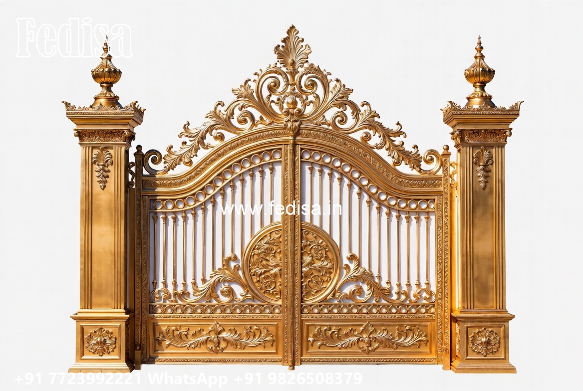 Main Entrance Gate Design, Makan Gate Design Ms Gate Fabrication | Entrance Gates Design