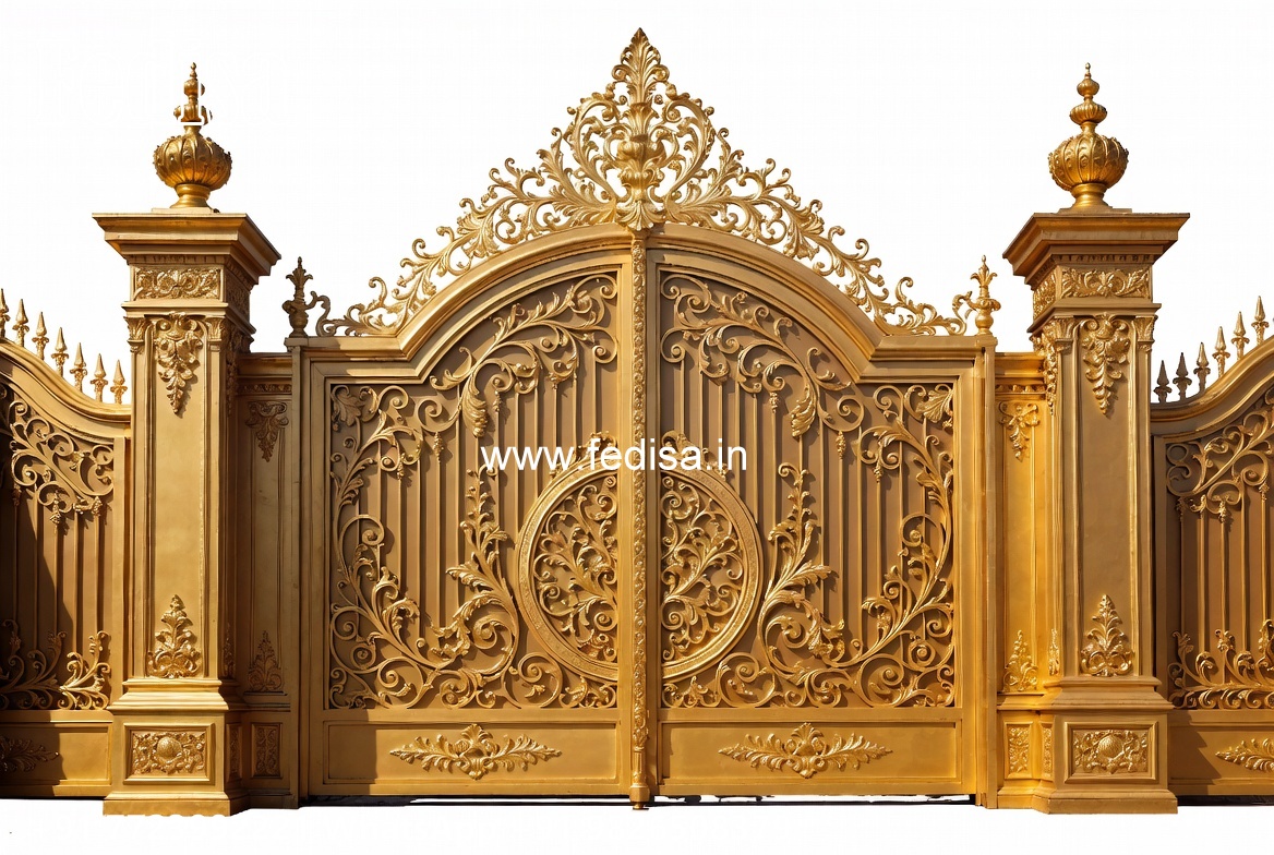 Wooden Gate Design For Home, Maharaja Gate Design For Home Ms Gate Fabrication | Entrance Gates Design