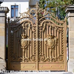 Wooden Gate Design For Home, Main Gate Design Pipe Ms Gate Fabrication | Entrance Gates Design