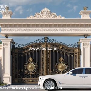 Wooden Gate Design For Home, Lohe Ka Main Gate Design Ms Gate Fabrication | Entrance Gates Design