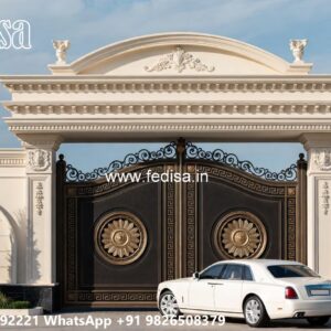 Men Gate Ke Design, Compound Wall Sliding Gate Design Ms Gate Fabrication | Entrance Gates Design