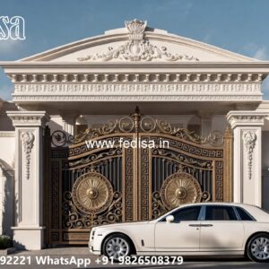 Grill Gate Colour, Compound Sliding Gate Design Ms Gate Fabrication | Entrance Gates Design
