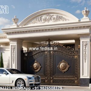 Iron Main Gate Design 2107, Iron Main Gate Design Catalogue Ms Gate Fabrication | Entrance Gates Design