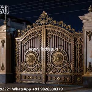 Iron Pipe Gate Design Catalogue, Laser Cutting Design For Gate Ms Gate Fabrication | Entrance Gates Design