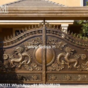 Wooden Gate Design For Home, Boundary Gate Ke Design Ms Gate Fabrication | Entrance Gates Design