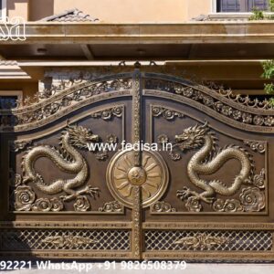 Iron Main Gate Design 2115, Front Side Gate Design Ms Gate Fabrication | Entrance Gates Design