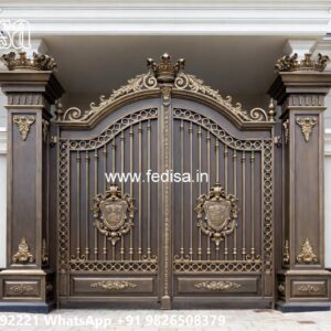 Iron Main Gate Design 2119, Iron Plate Gate Design Ms Gate Fabrication | Entrance Gates Design