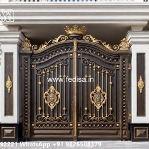 Normal Gate Design, Main Gate With Mini Gate Ms Gate Fabrication | Entrance Gates Design