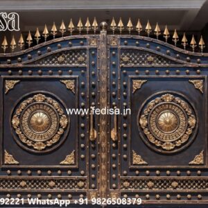 Iron Main Gate Design 2129, Gate Grill Gate Ms Gate Fabrication | Entrance Gates Design