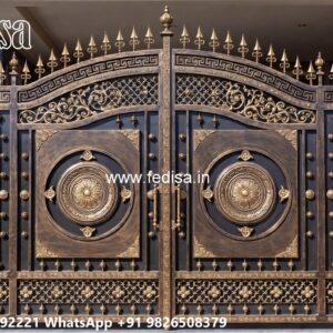 Iron Main Gate Design 2132, Boundary Wall Door Design Ms Gate Fabrication | Entrance Gates Design